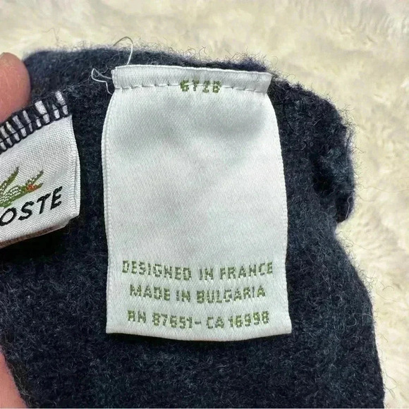 Lacoste Winter Hat Blue  Size 1-2 Years - Picture 7 of 15